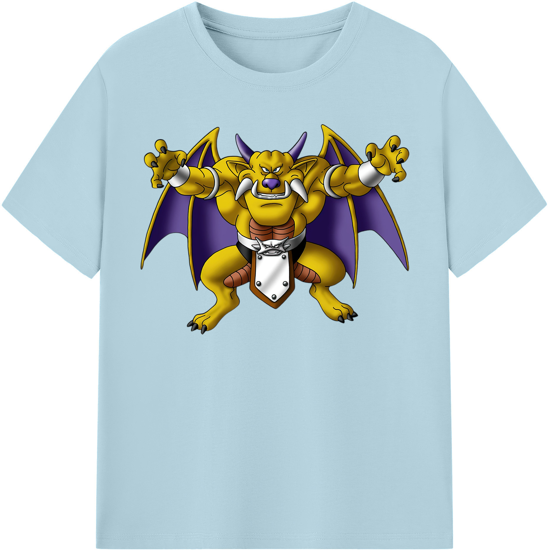 （画像用） ドラゴンクエスト Doragon Kuesuto Dragon Quest 綿100％半袖Tシャツ（フロントプリント）